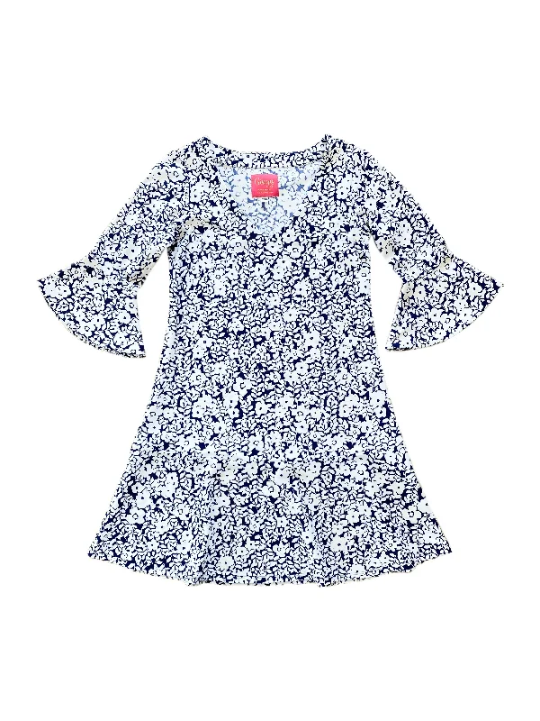 Flirty Dress Rosa Rugosa Navy