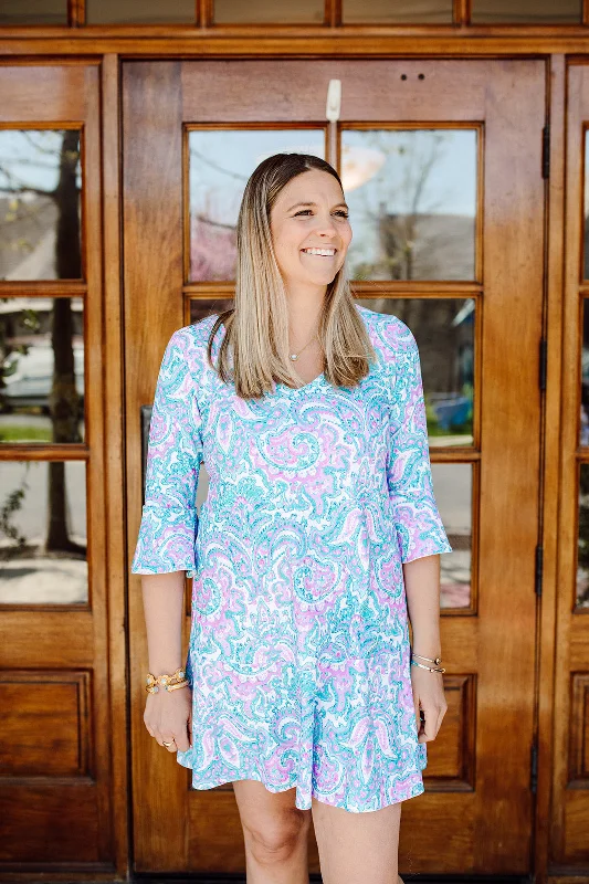 Flirty Dress Watercolor Paisley