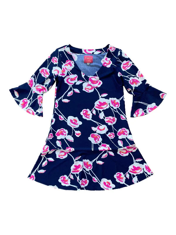 Flirty Dress Navy Cloud Flower