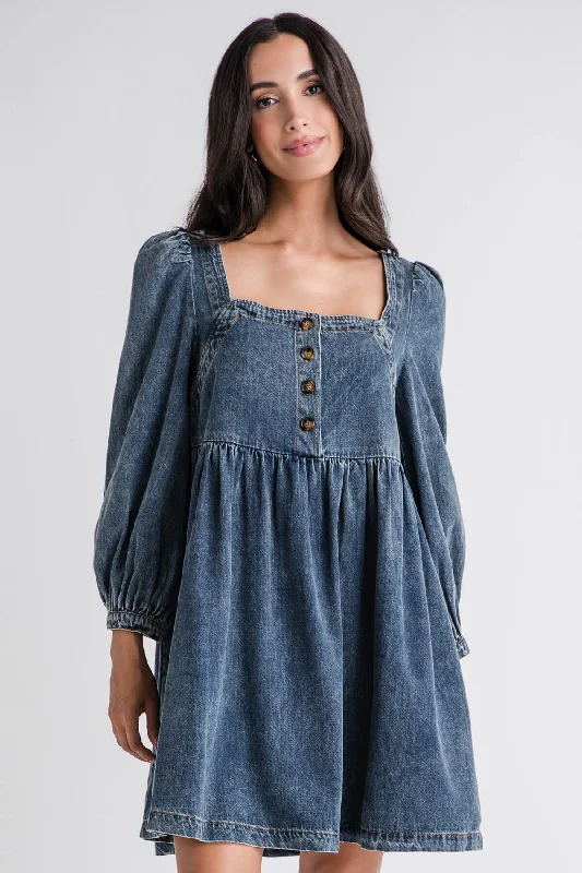 Flying Tomato Denim Dress