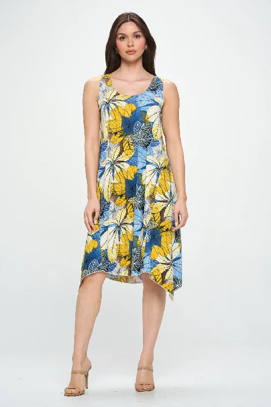 HIT Diamond Side Tank Dress-7042HT-TRP1-W359