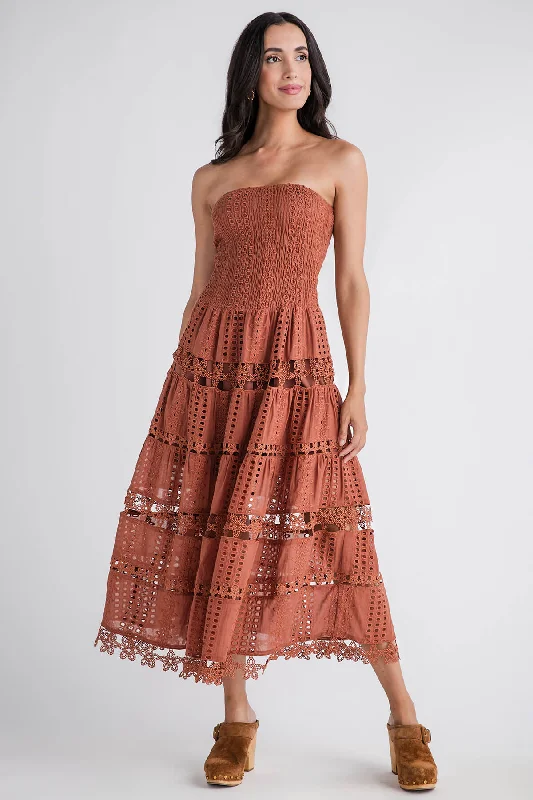 Strut & Bolt Eyelet Lace Tube Dress