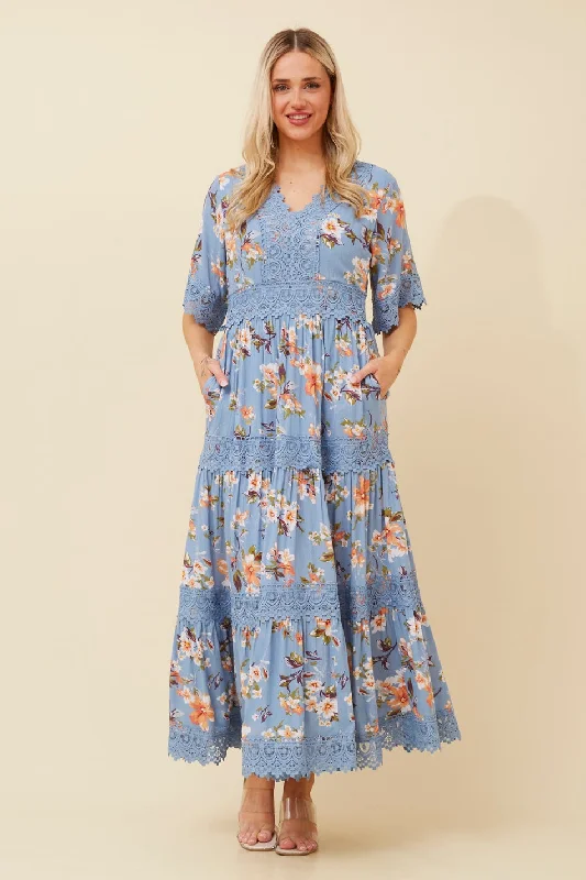 BYRON FLORAL MAXI DRESS