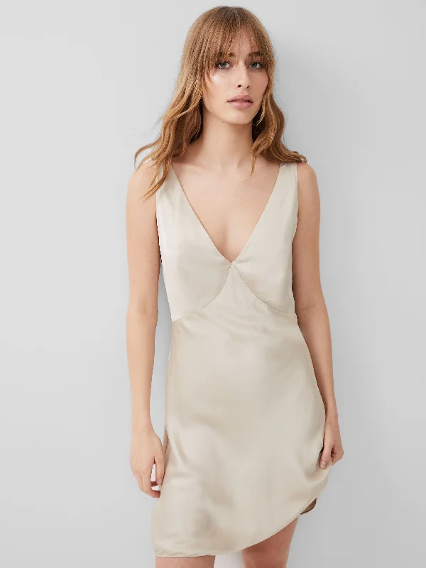 Ennis Satin Slip Mini Dress