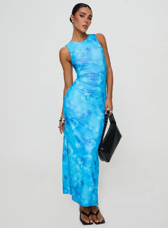 Heartstring Maxi Dress Blue