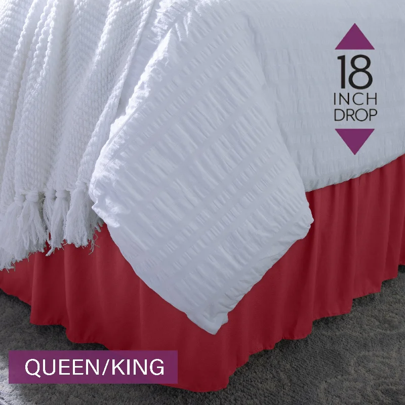 Home Details 18" Drop Wrap Around Bed Ruffle Queen/King