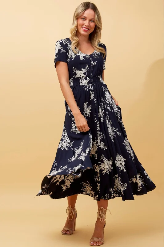 KEGAN FLORAL MIDI DRESS