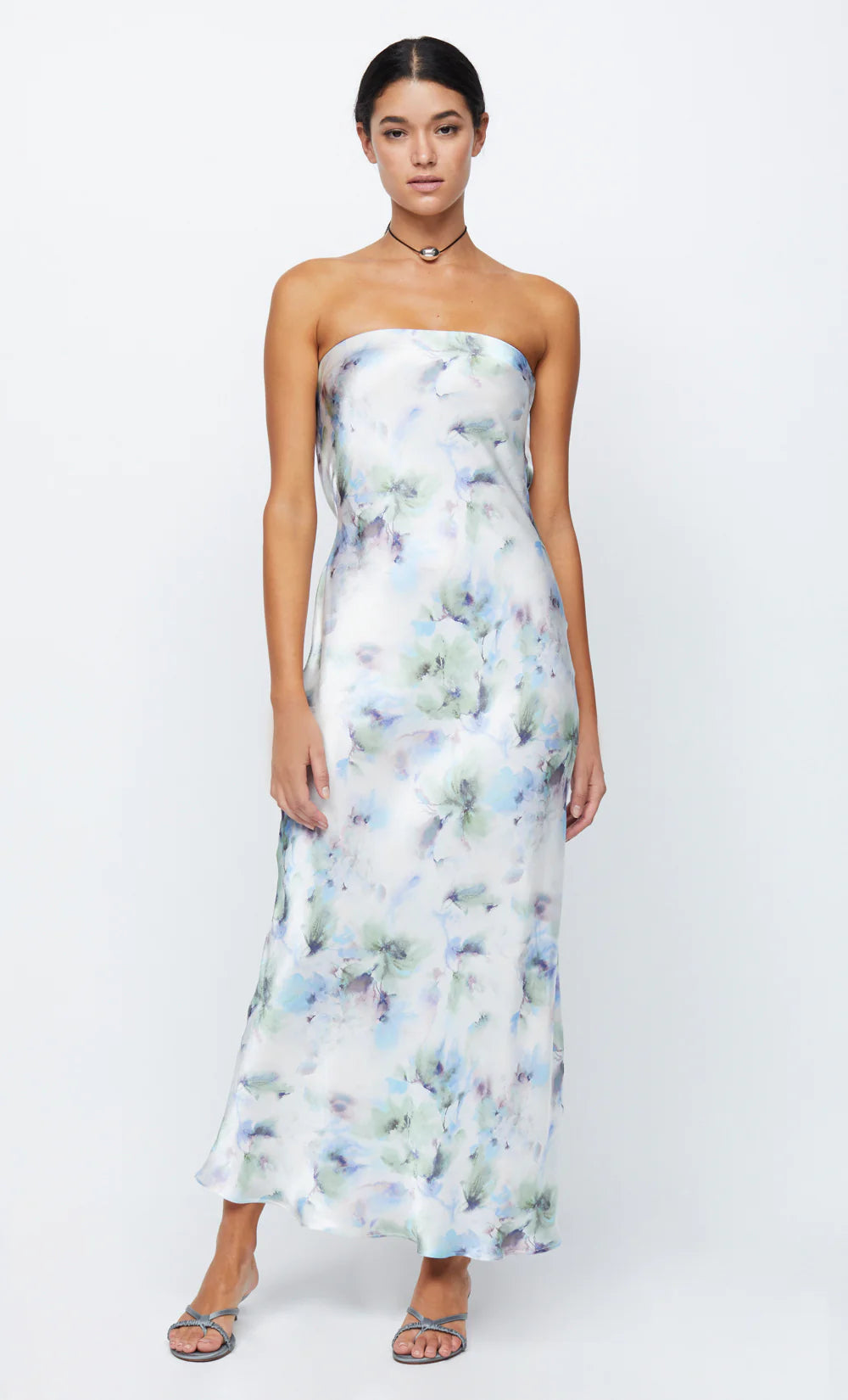 Moon Dance Strapless Dress - Watercolor Floral