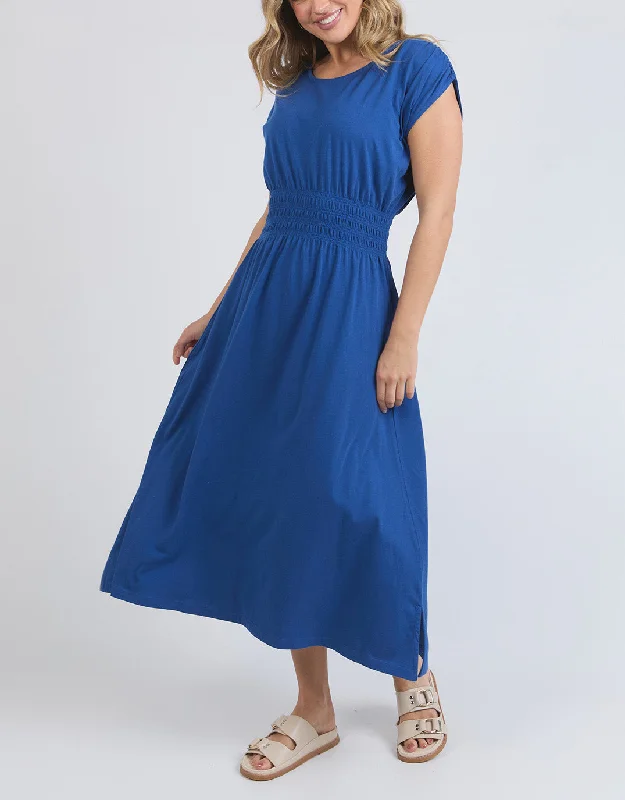 Nelle Midi Dress - China Blue