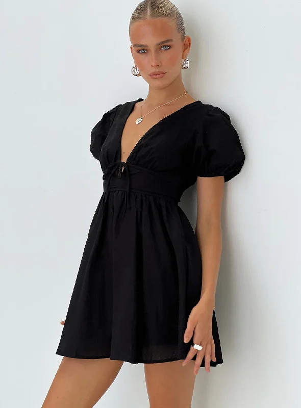 Raleigh Mini Dress Black